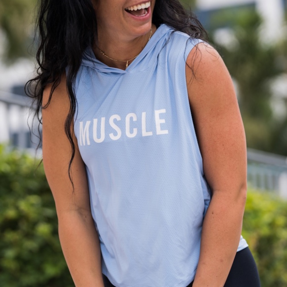 Barbella box muscle hoodie NWOT Sz med